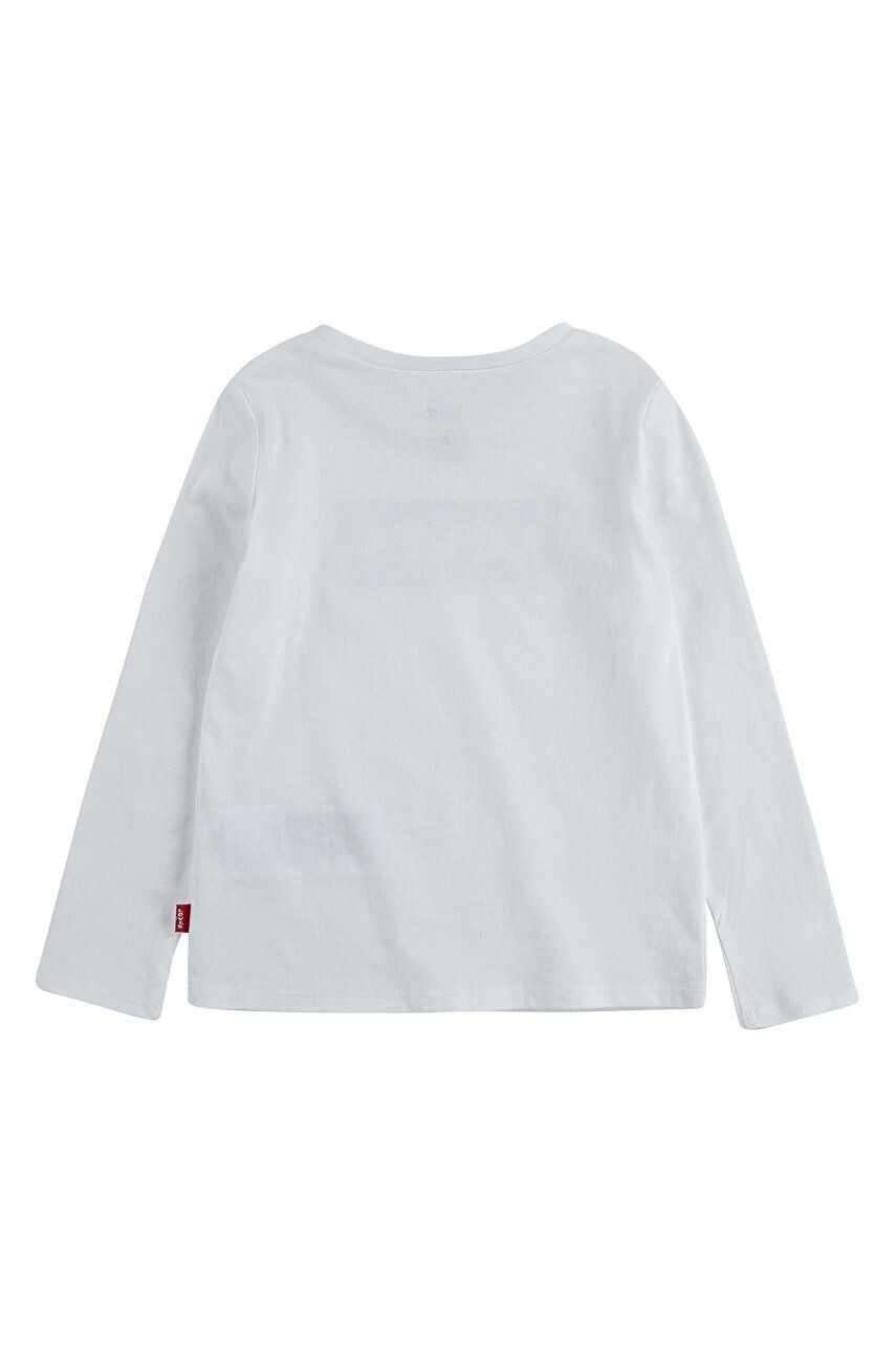 Levi's Longsleeve copii culoarea alb - Pled.ro