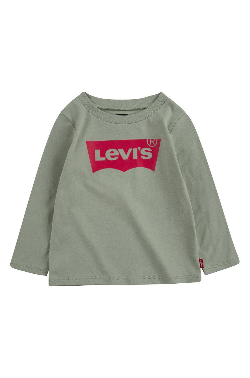 Levi's Longsleeve copii culoarea bej - Pled.ro