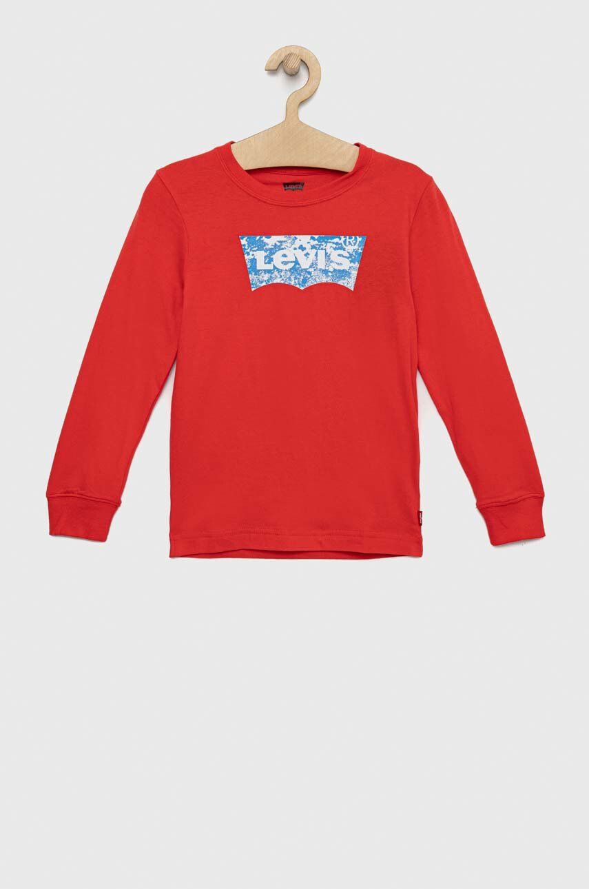 Levi's longsleeve din bumbac pentru copii - Pled.ro