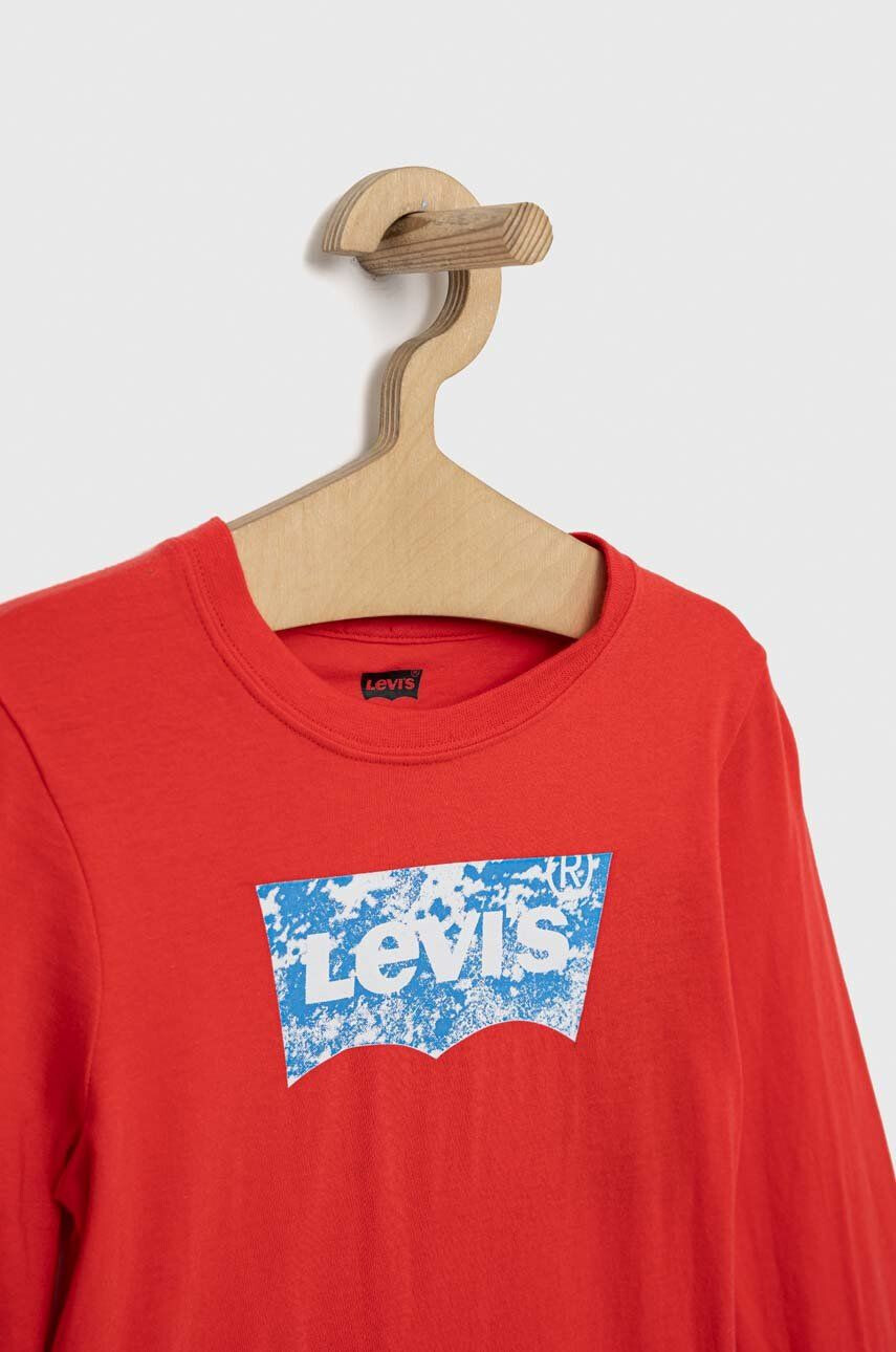 Levi's longsleeve din bumbac pentru copii - Pled.ro