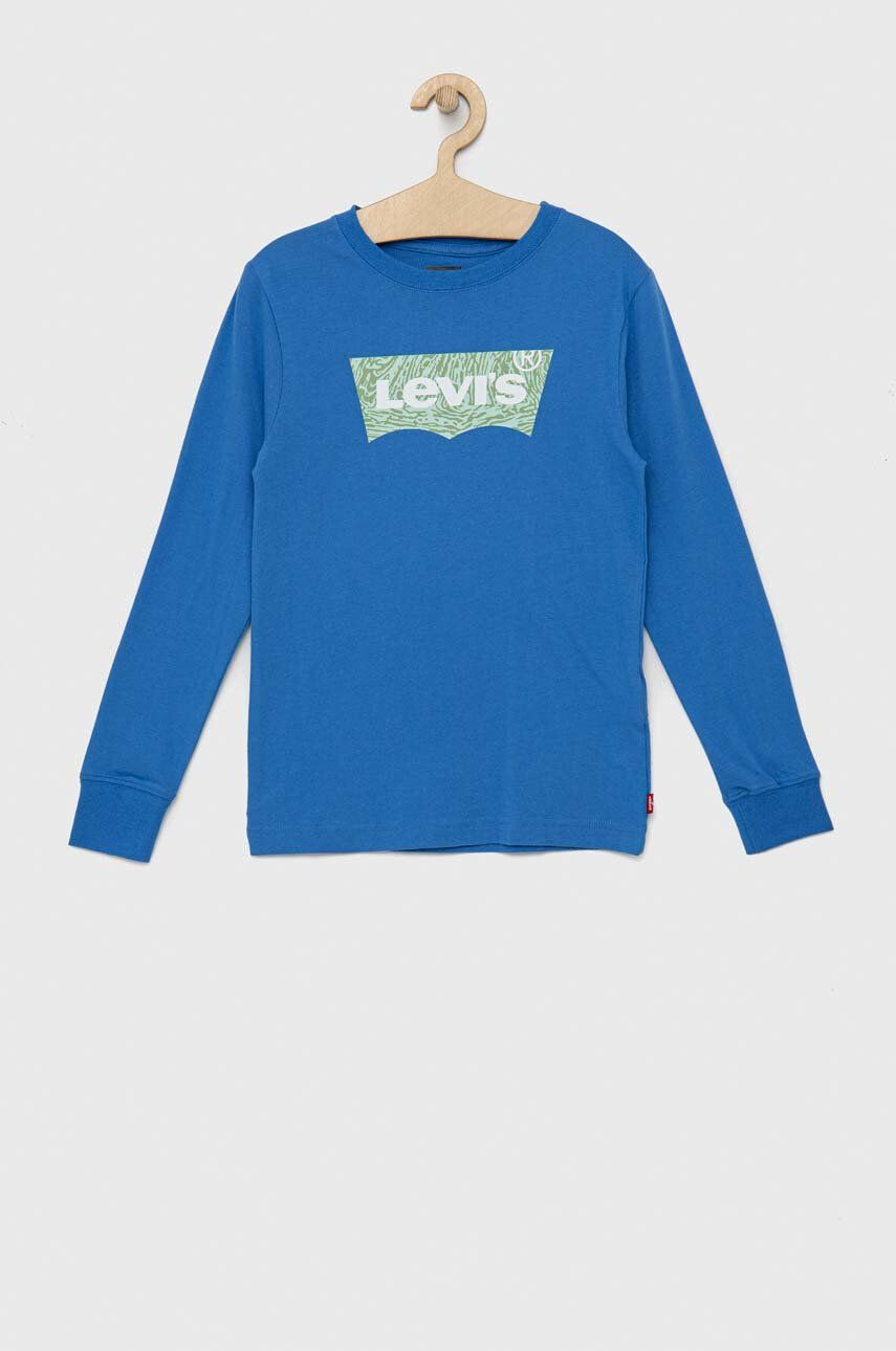 Levi's longsleeve din bumbac pentru copii cu imprimeu - Pled.ro