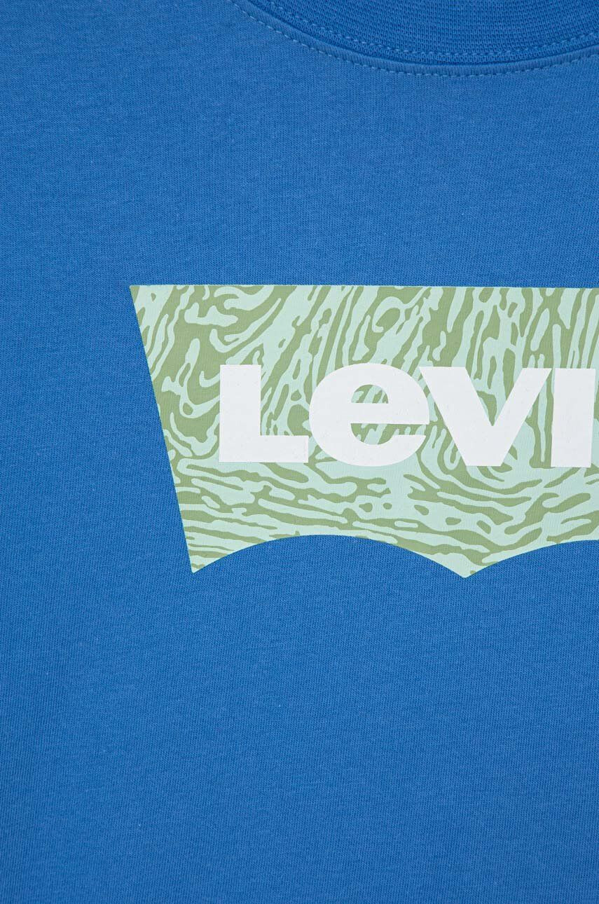 Levi's longsleeve din bumbac pentru copii cu imprimeu - Pled.ro