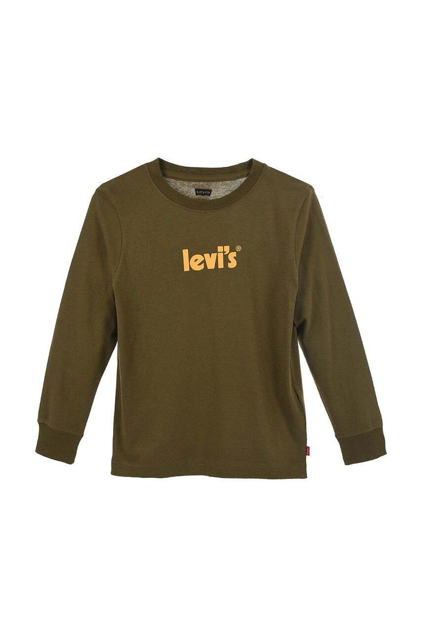 Levi's longsleeve din bumbac pentru copii - Pled.ro