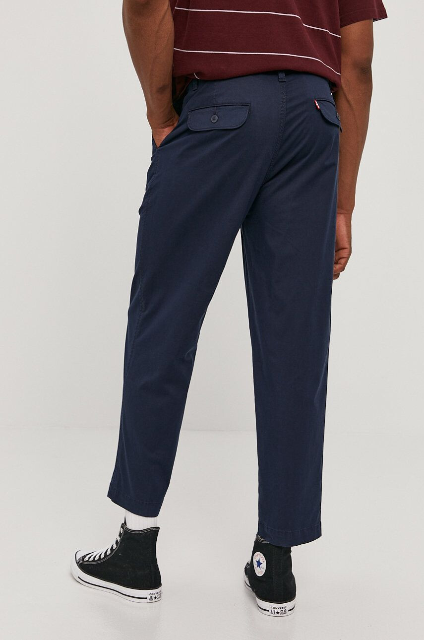 Levi's Pantaloni bărbați culoarea albastru marin cu fason chinos - Pled.ro