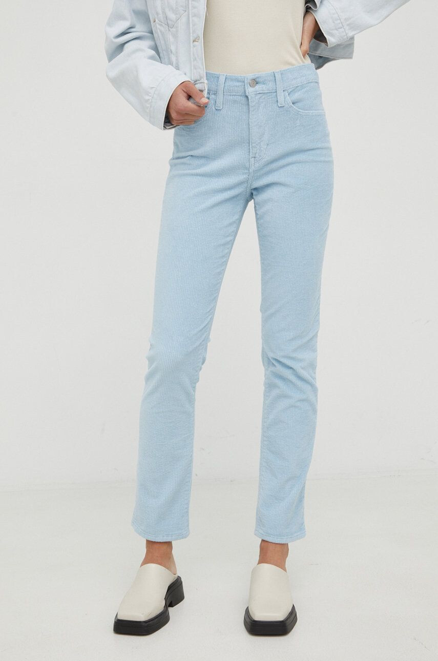 Levi's pantaloni 724 High Rise Straight femei mulata high waist - Pled.ro