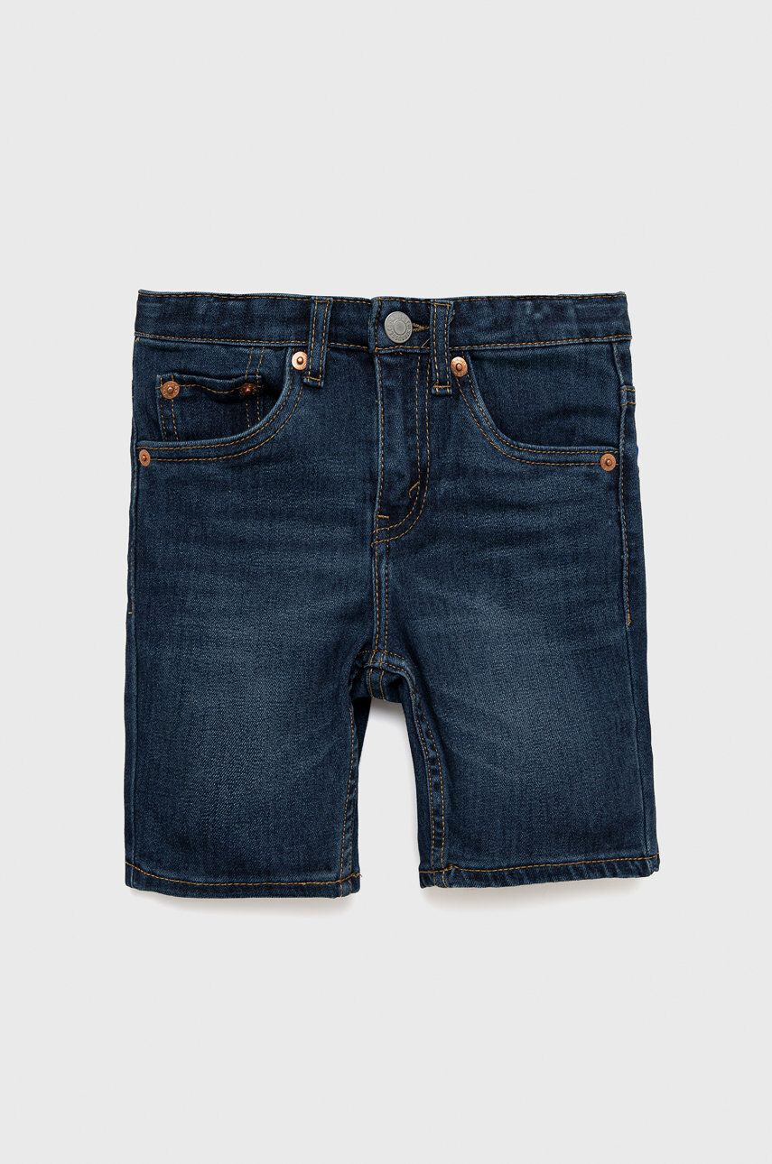 Levi's pantaloni scurti din denim pentru copii culoarea albastru marin - Pled.ro