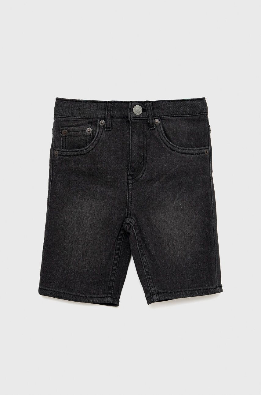 Levi's pantaloni scurti din denim pentru copii culoarea gri - Pled.ro