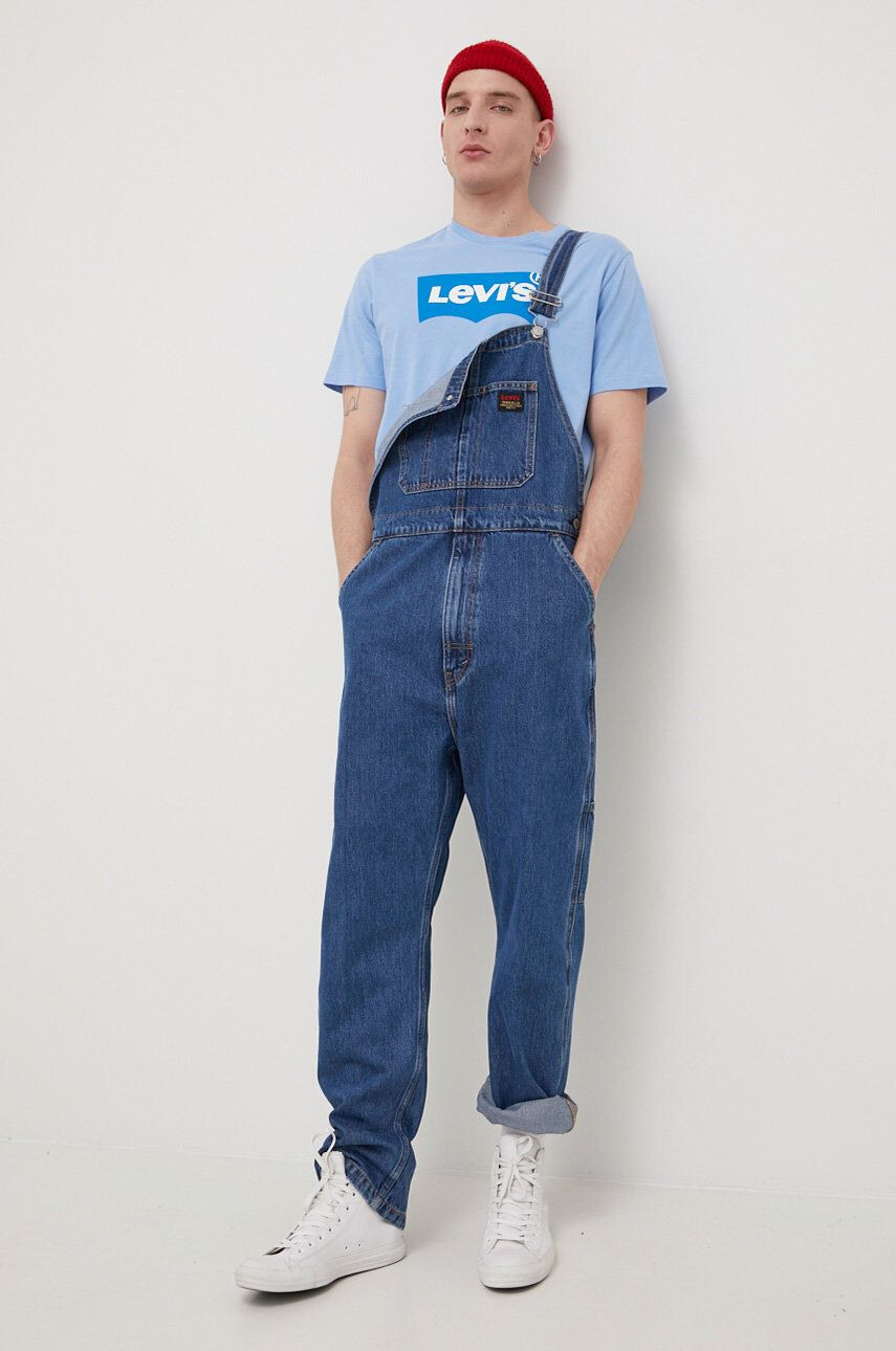 Levi's salopete din denim barbati - Pled.ro