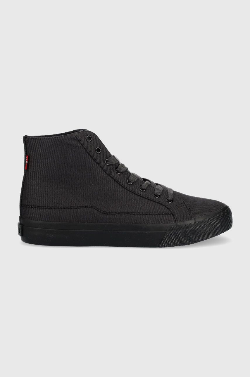 Levi's tenisi Decon Mid barbati culoarea negru - Pled.ro