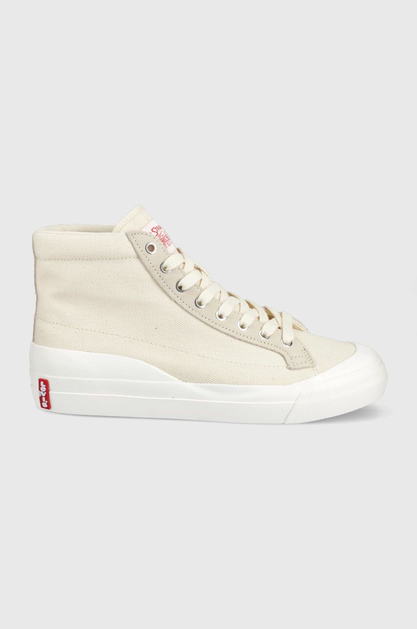 Levi's tenisi Ls1 High barbati culoarea bej - Pled.ro