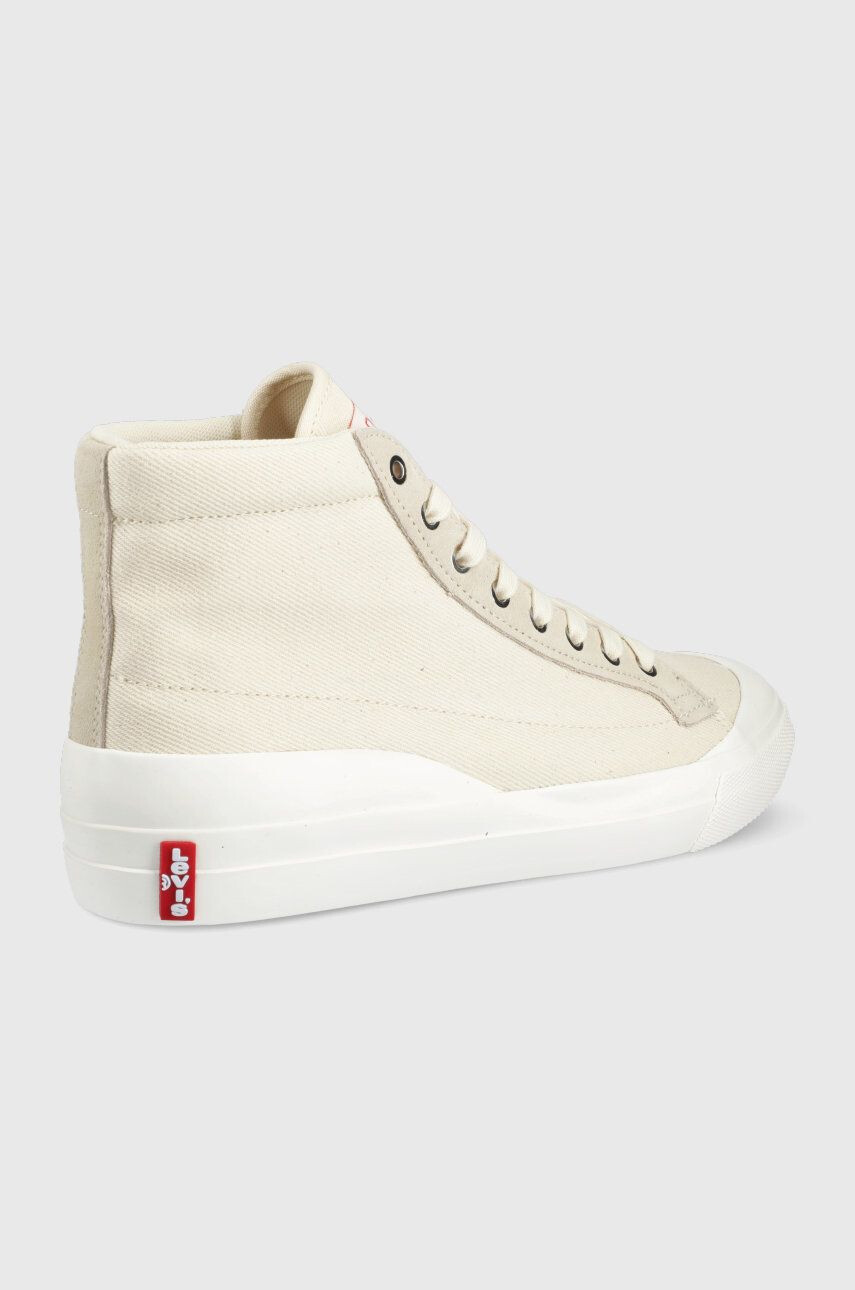 Levi's tenisi Ls1 High barbati culoarea bej - Pled.ro