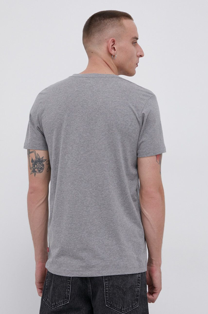 Levi's Tricou bărbați culoarea gri material neted - Pled.ro