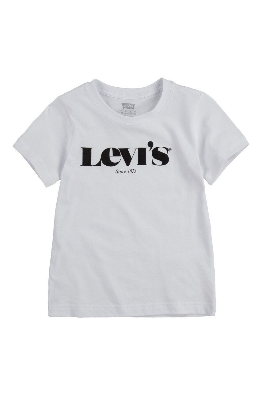 Levi's Tricou copii culoarea alb cu imprimeu - Pled.ro