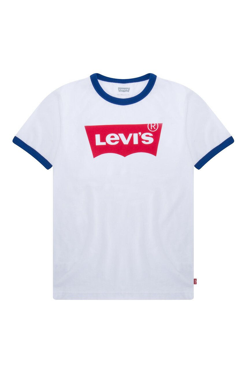 Levi's Tricou copii culoarea alb cu imprimeu - Pled.ro