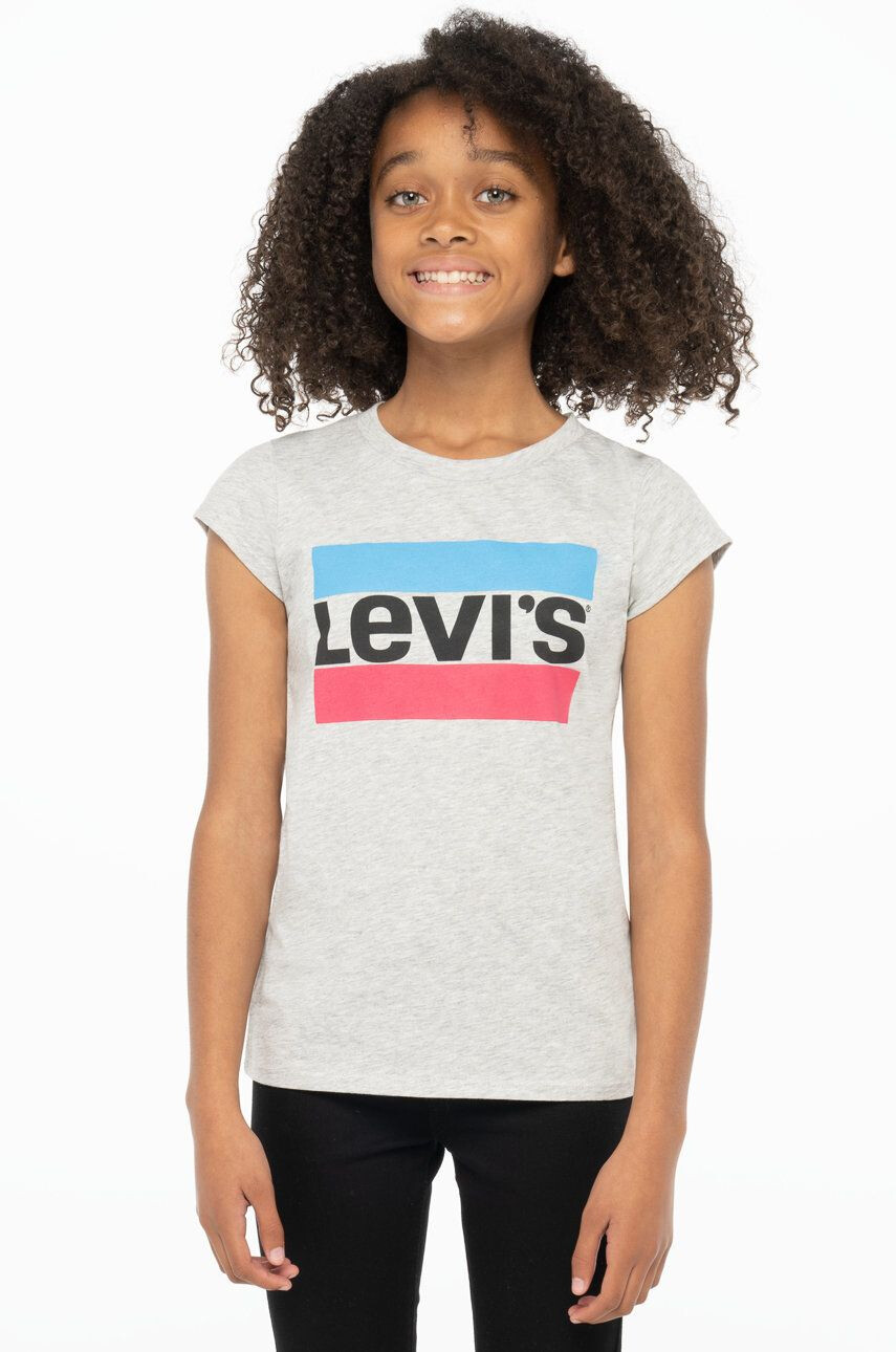 Levi's Tricou copii culoarea gri - Pled.ro