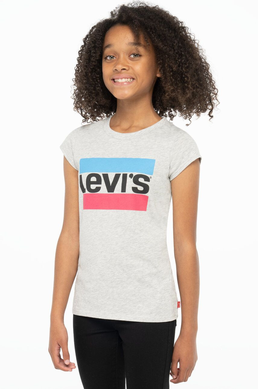 Levi's Tricou copii culoarea gri - Pled.ro