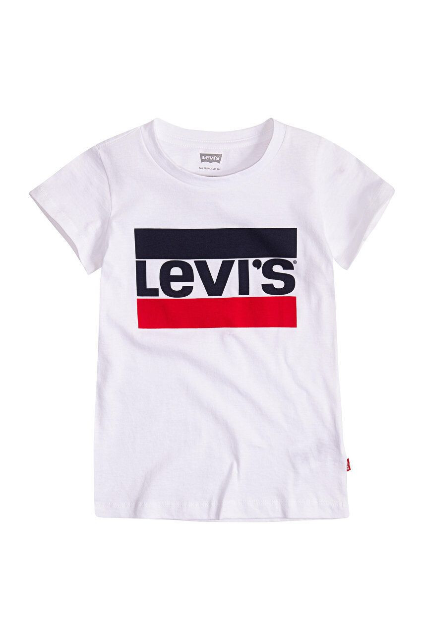 Levi's Tricou copii culoarea alb - Pled.ro