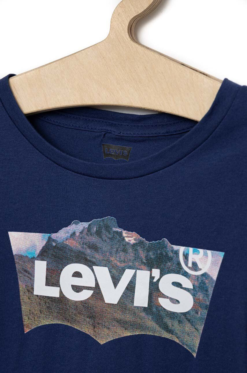 Levi's tricou copii culoarea albastru marin - Pled.ro