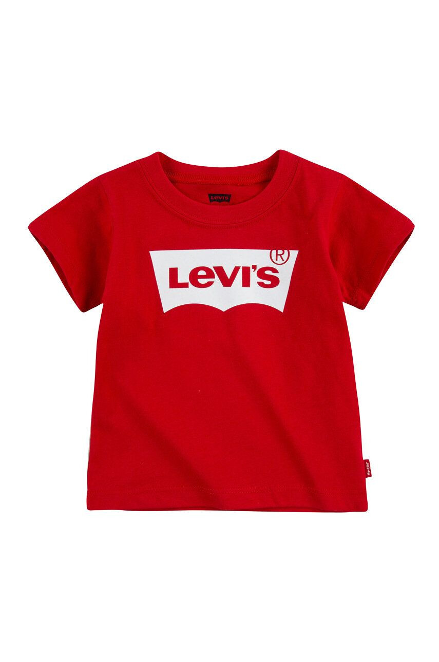 Levi's tricou copii culoarea alb cu imprimeu - Pled.ro