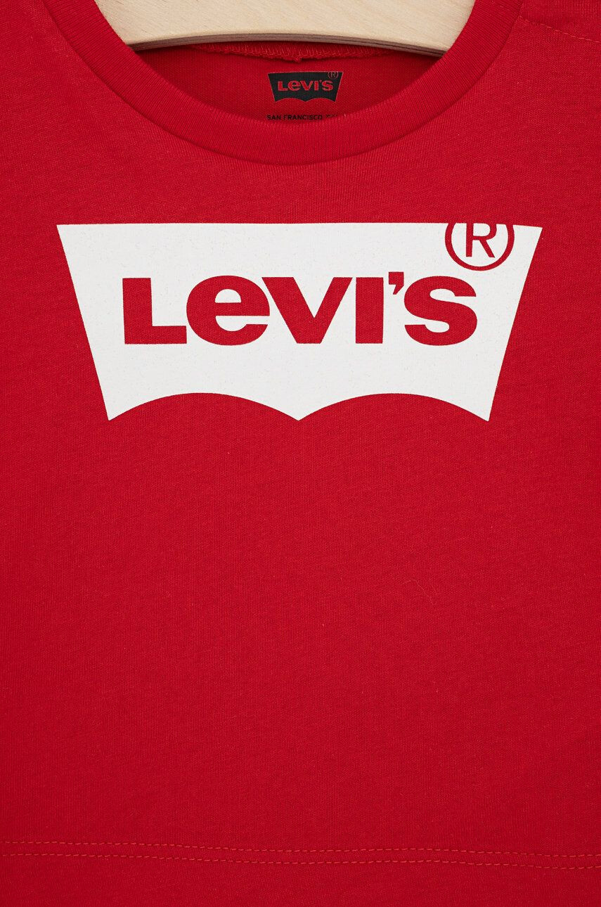 Levi's Tricou copii culoarea rosu cu imprimeu - Pled.ro