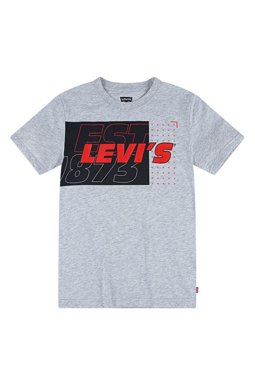 Levi's tricou de bumbac pentru copii culoarea portocaliu - Pled.ro