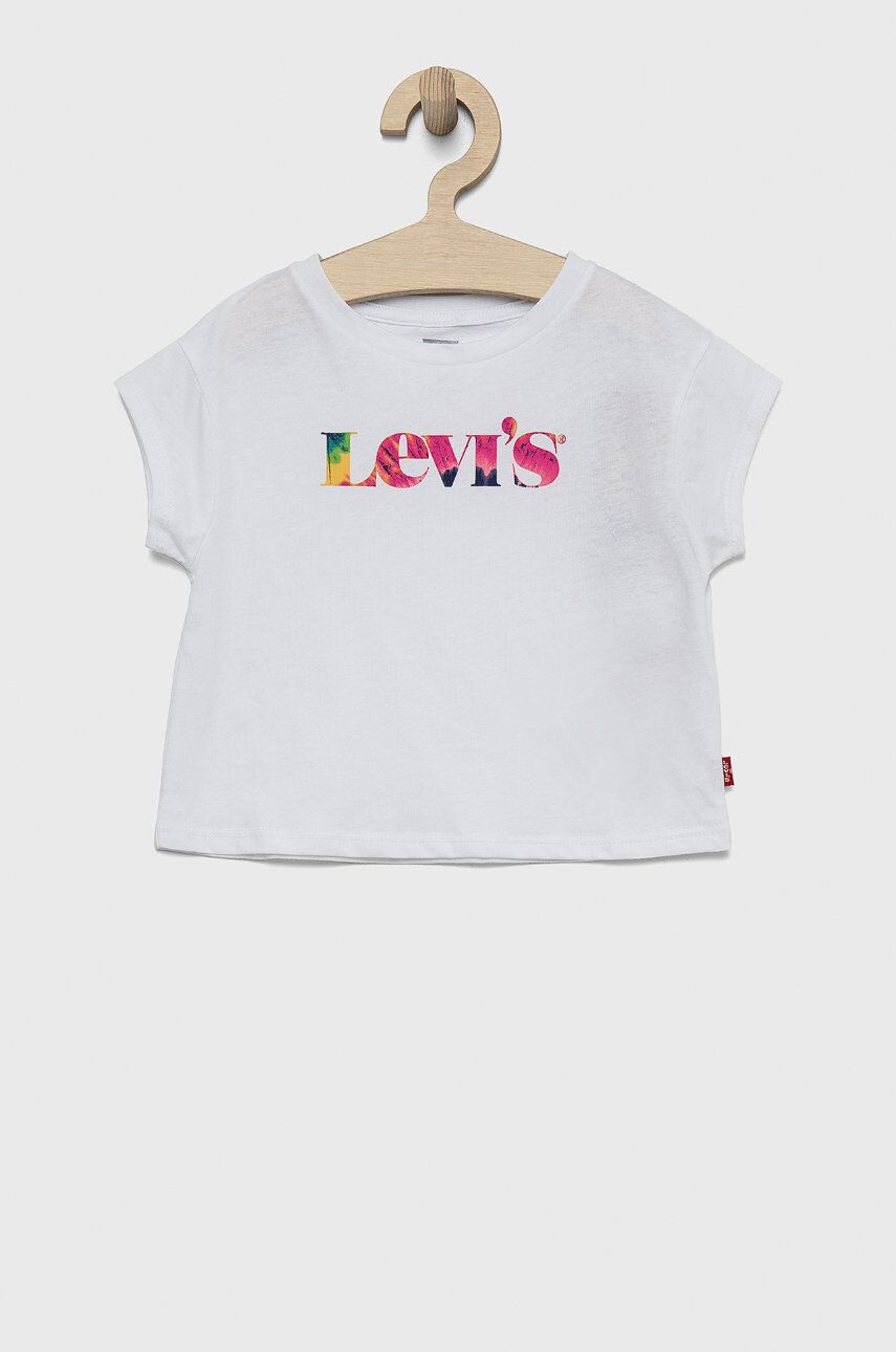 Levi's tricou de bumbac pentru copii culoarea negru - Pled.ro