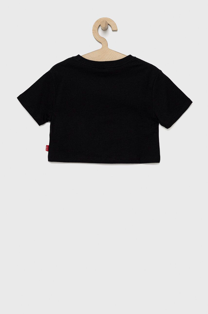 Levi's tricou de bumbac pentru copii culoarea negru - Pled.ro