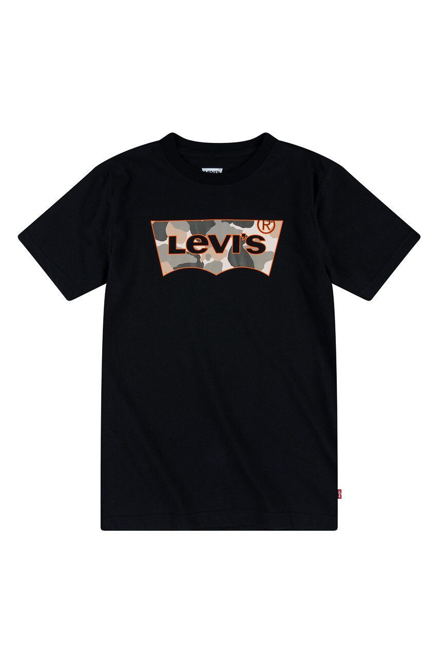 Levi's tricou de bumbac pentru copii culoarea portocaliu - Pled.ro