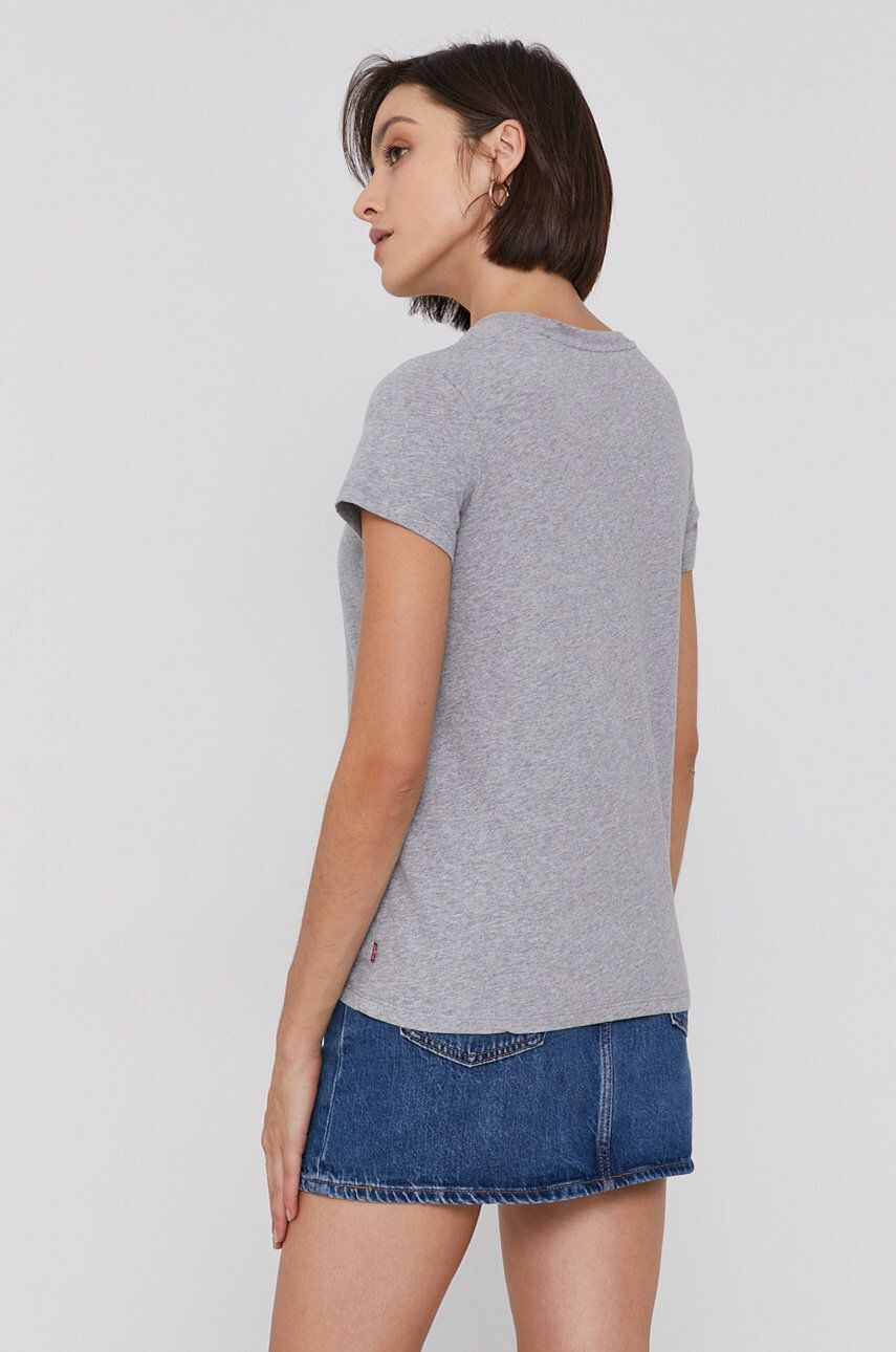 Levi's Tricou din bumbac culoarea gri - Pled.ro