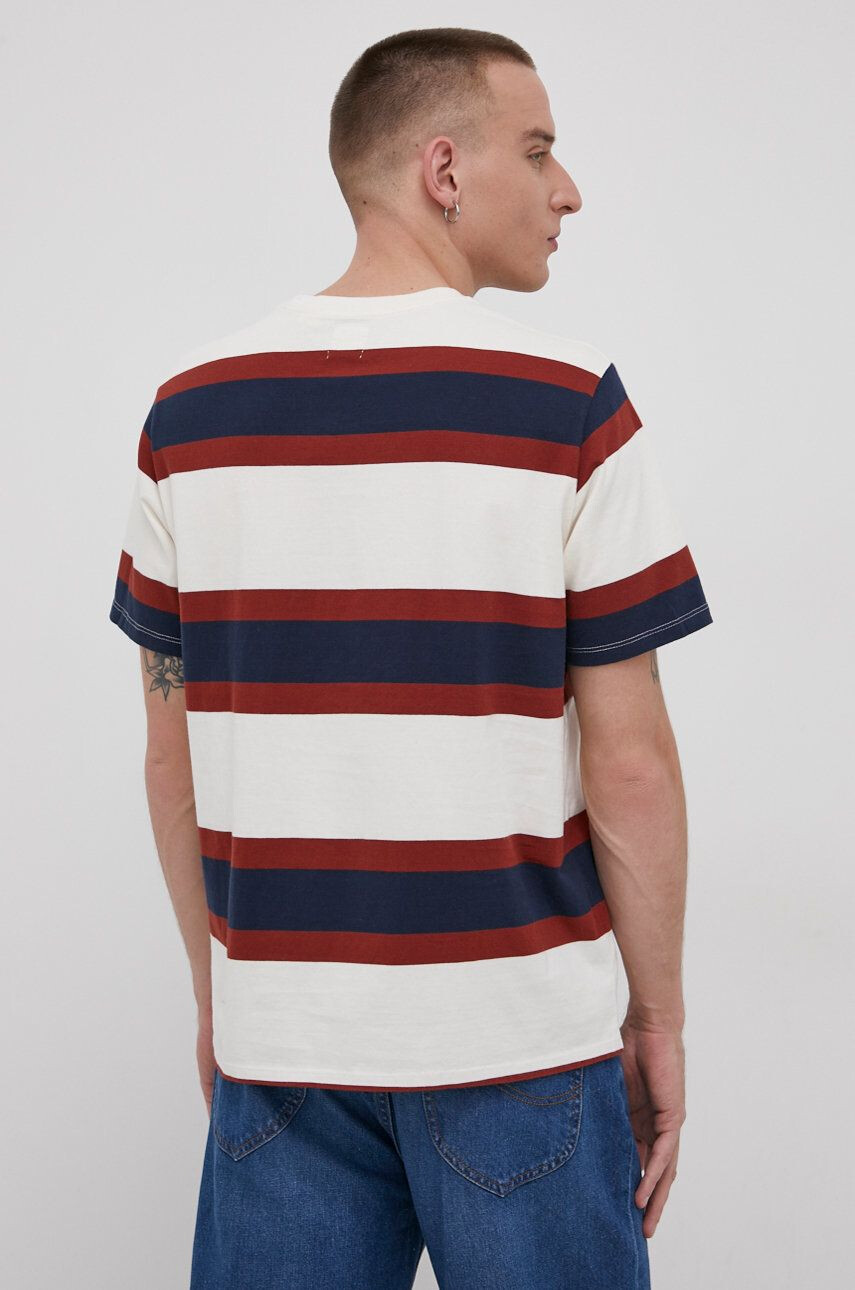 Levi's tricou din bumbac culoarea bej - Pled.ro