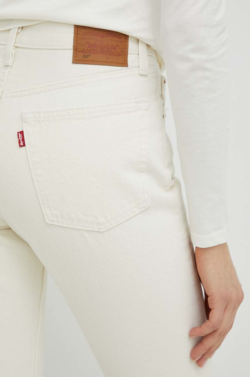 Levi's blugi din bumbac 501 femei high waist - Pled.ro