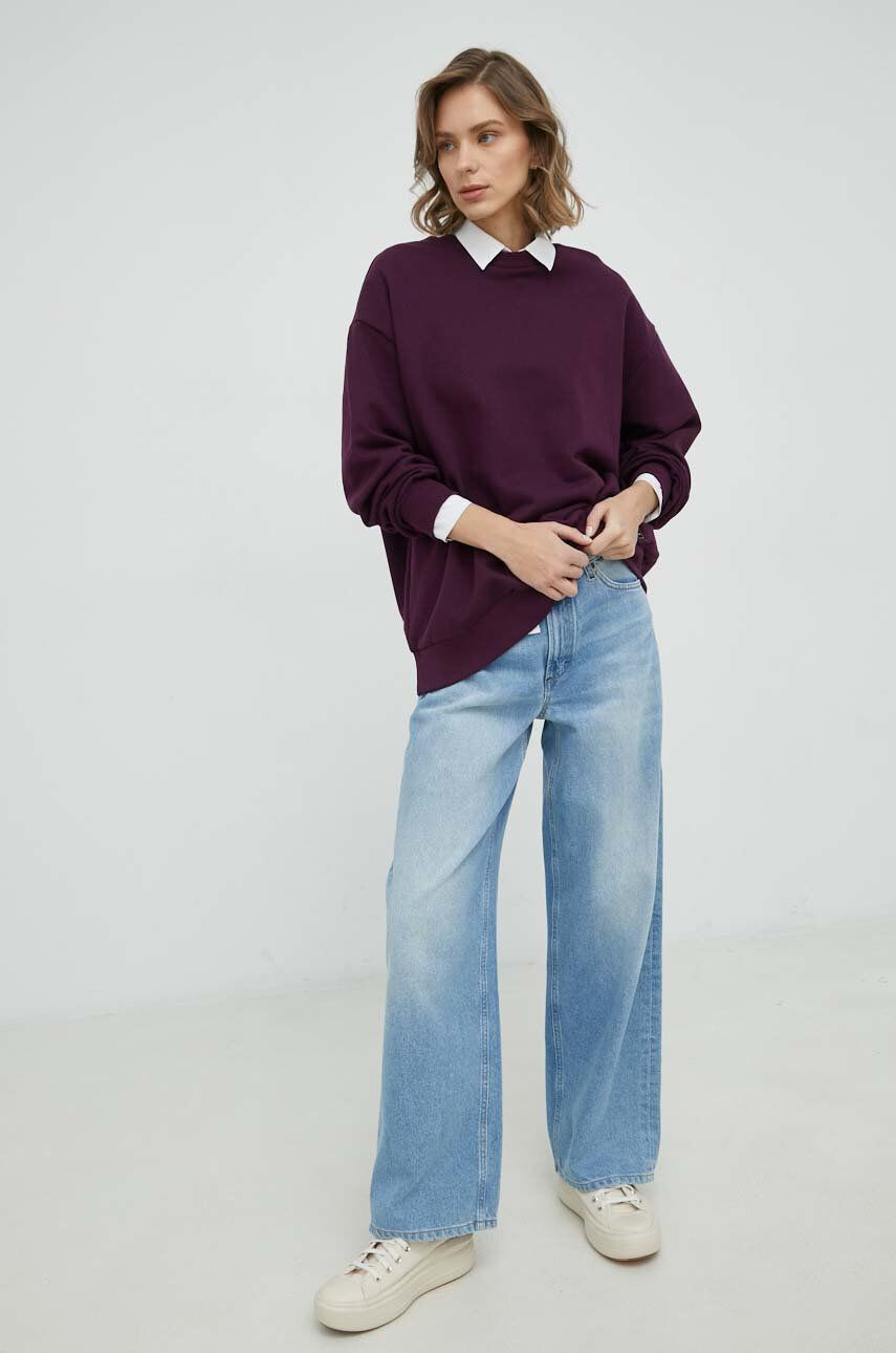 Levi's bluza femei culoarea violet cu imprimeu - Pled.ro