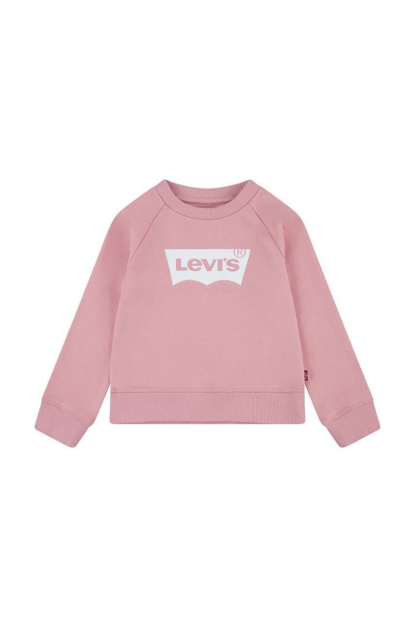 Levi's bluza copii culoarea roz cu imprimeu - Pled.ro