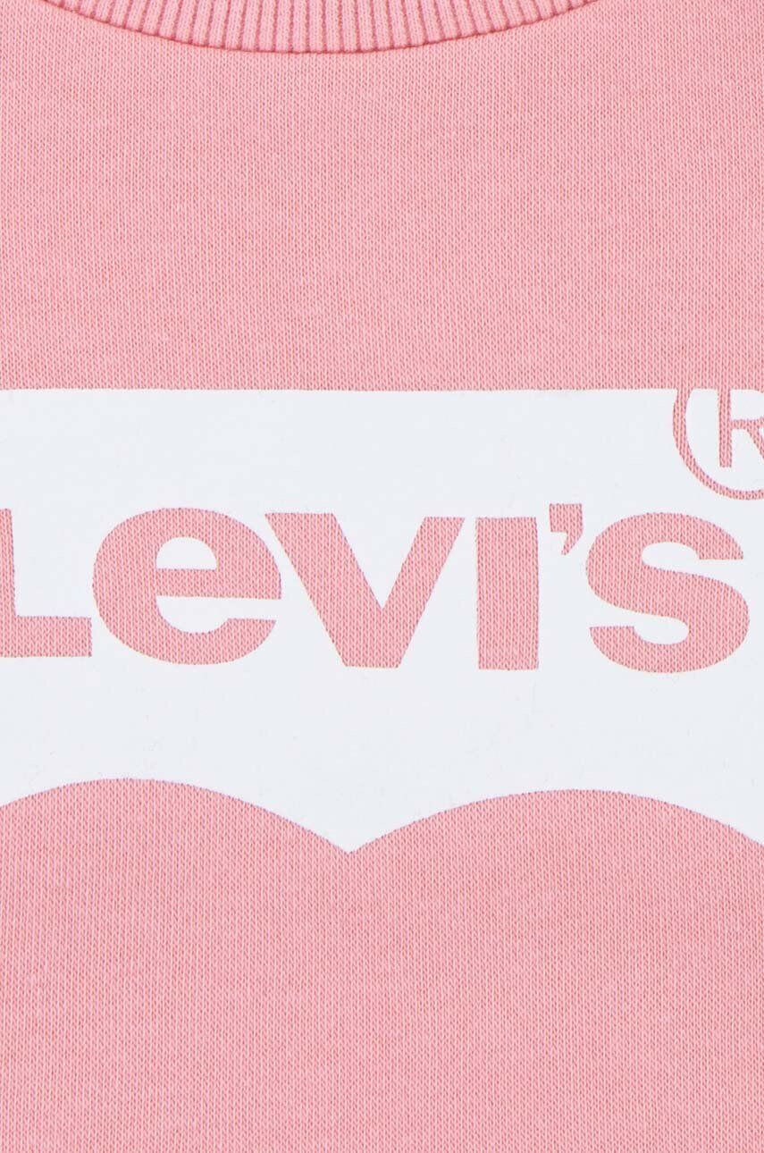 Levi's bluza copii culoarea roz cu imprimeu - Pled.ro