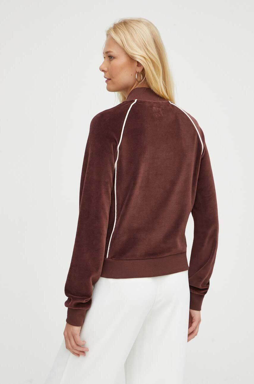 Levi's bluza Gold Tab femei culoarea bordo cu imprimeu - Pled.ro