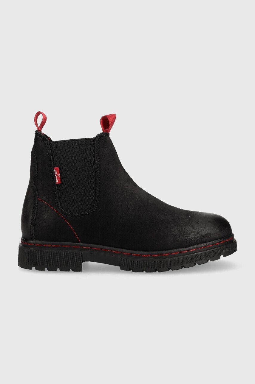 Levi's botine copii culoarea negru - Pled.ro