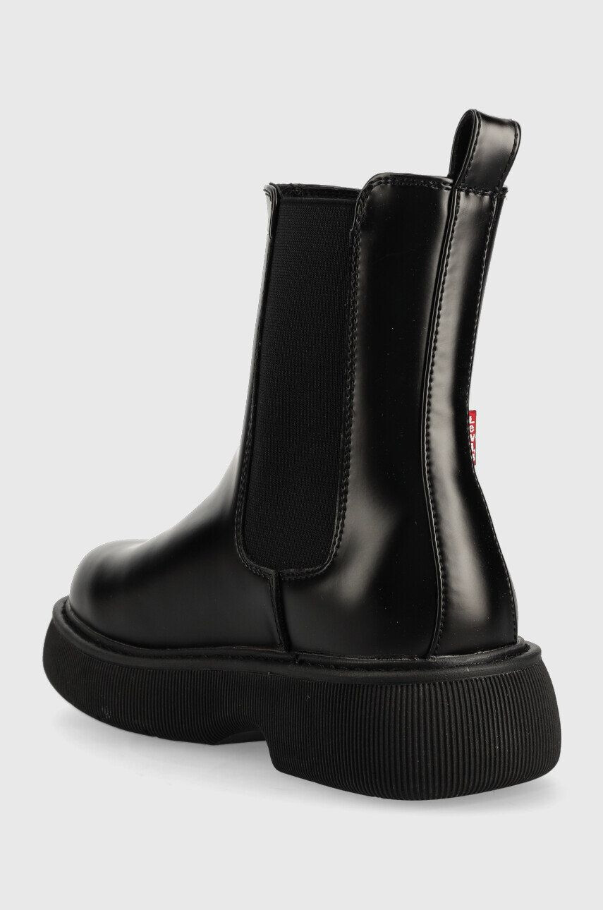 Levi's botine copii culoarea negru - Pled.ro