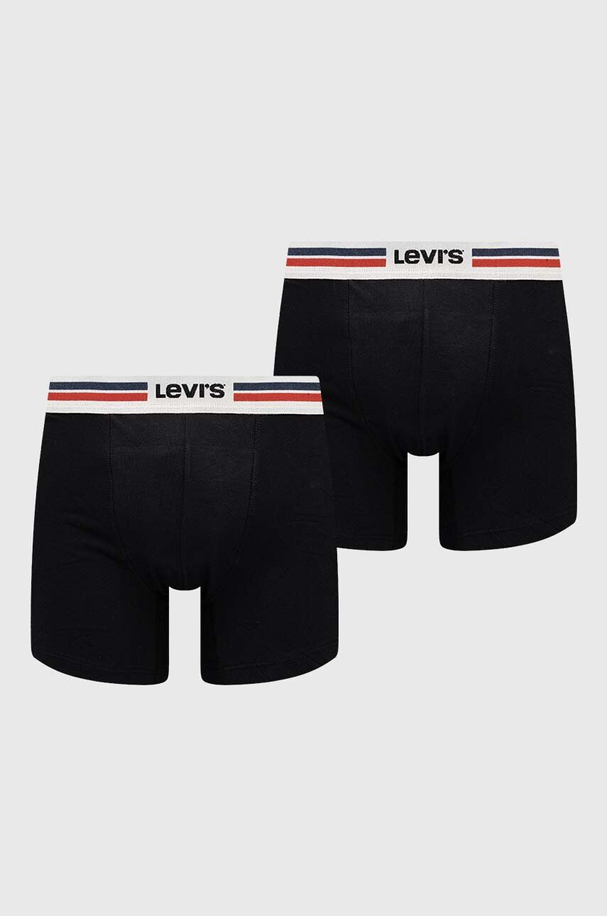 Levi's boxeri 2-pack barbati culoarea negru - Pled.ro