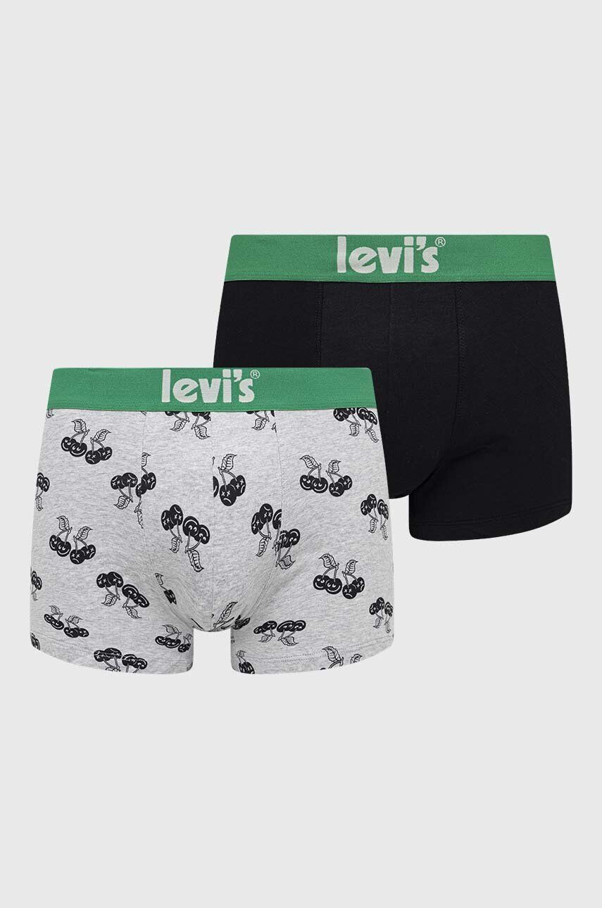 Levi's boxeri 2-pack barbati culoarea negru - Pled.ro