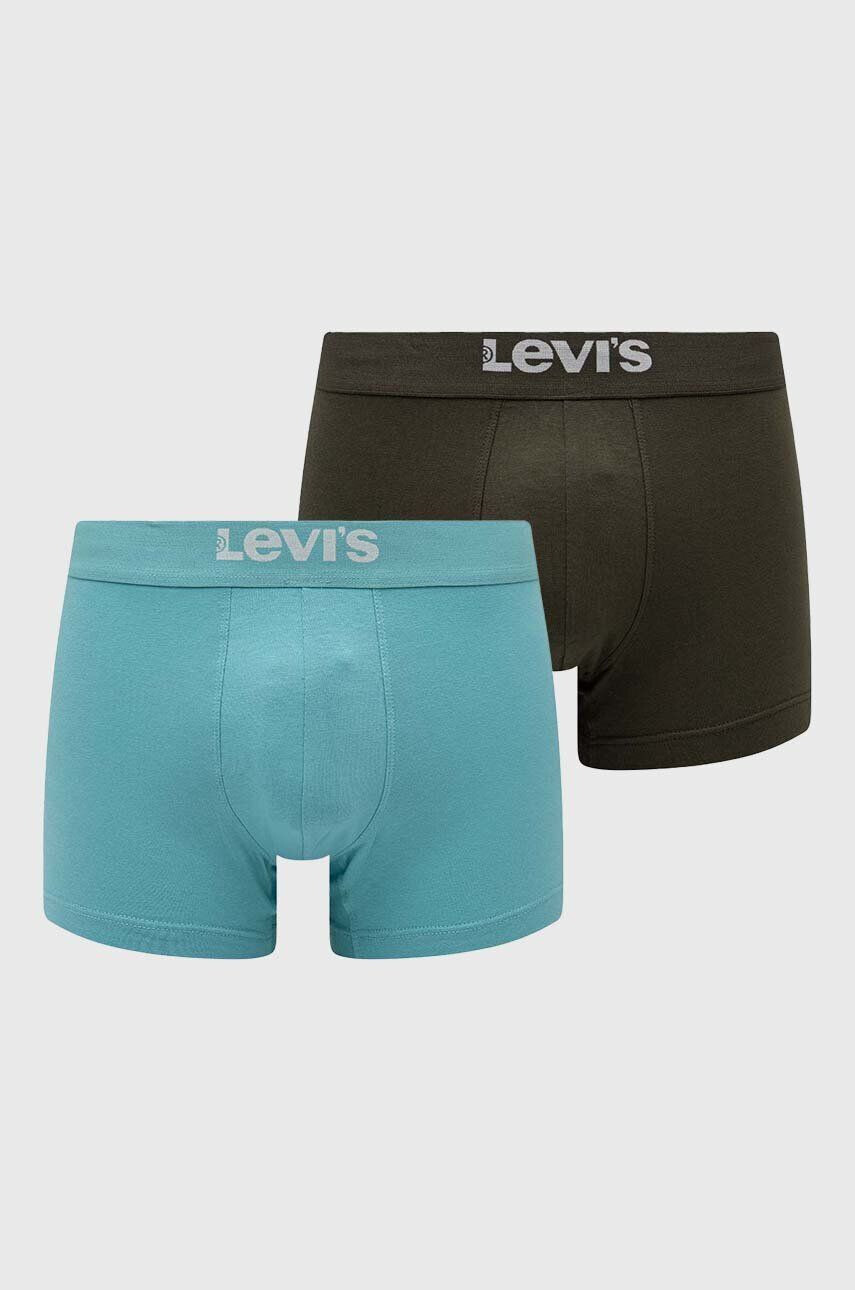 Levi's boxeri 2-pack barbati culoarea turcoaz - Pled.ro