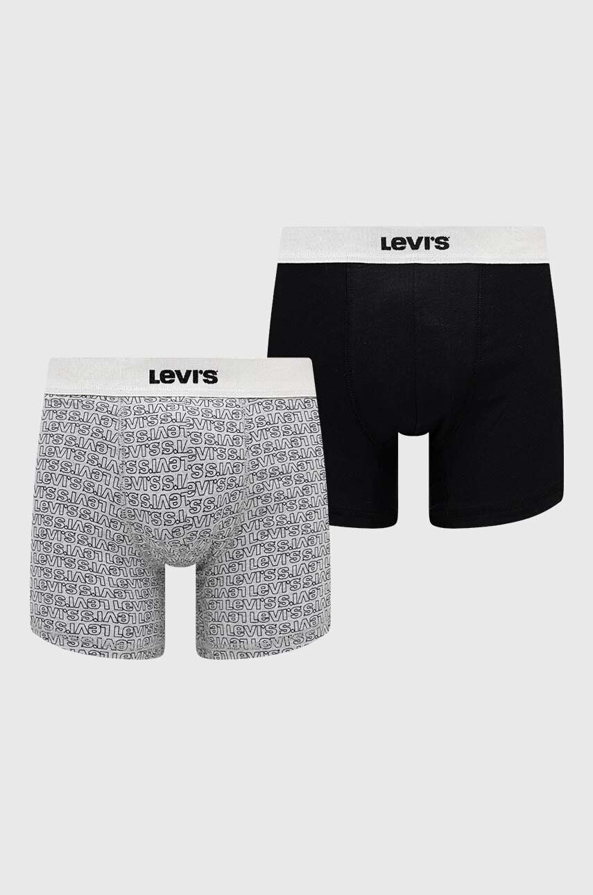 Levi's boxeri 2-pack barbati culoarea negru - Pled.ro