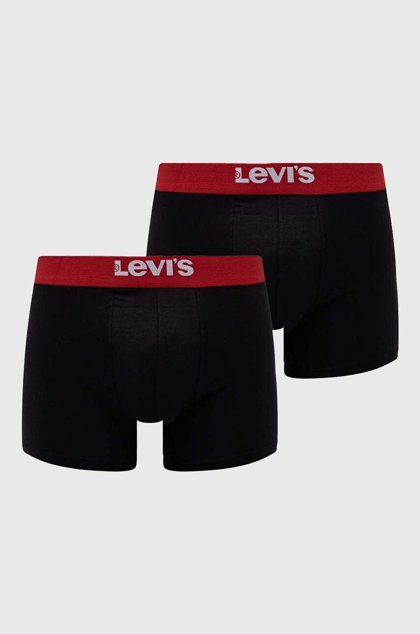 Levi's boxeri 2-pack barbati culoarea negru 37149.0811-008 - Pled.ro