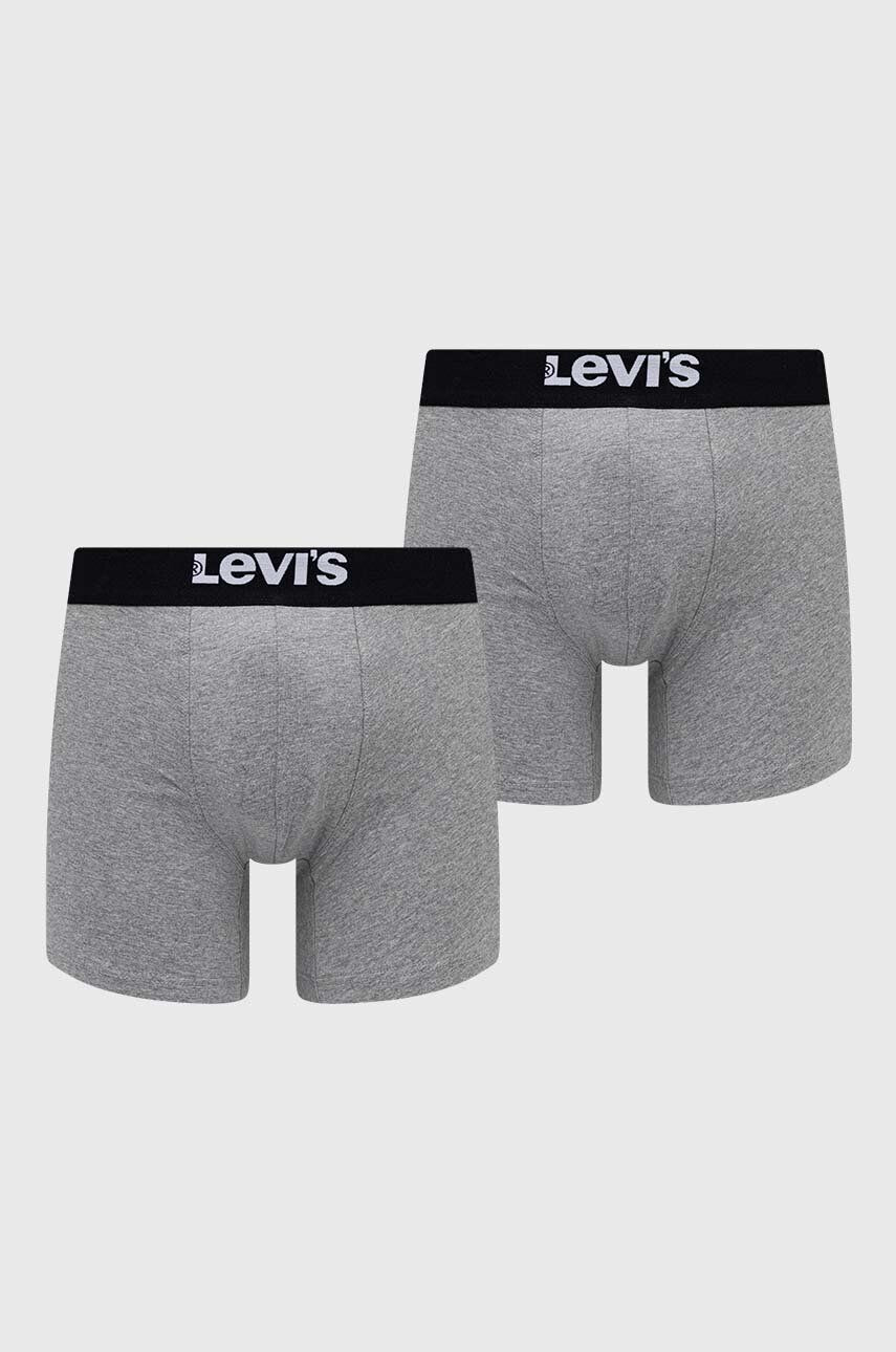 Levi's boxeri 2-pack barbati culoarea gri 37149.0809-007 - Pled.ro