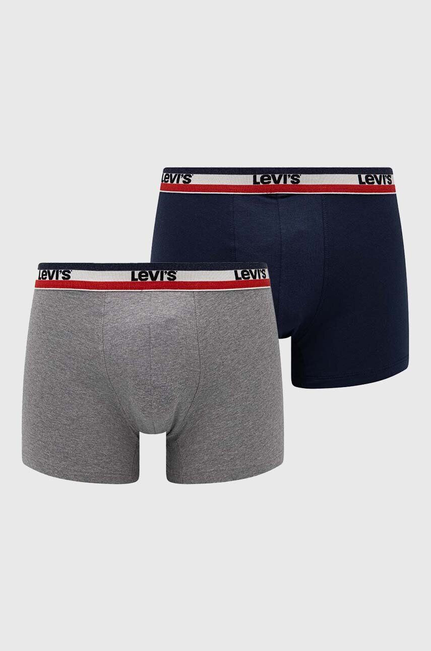 Levi's boxeri 2-pack barbati culoarea albastru marin 37149.0815-002 - Pled.ro