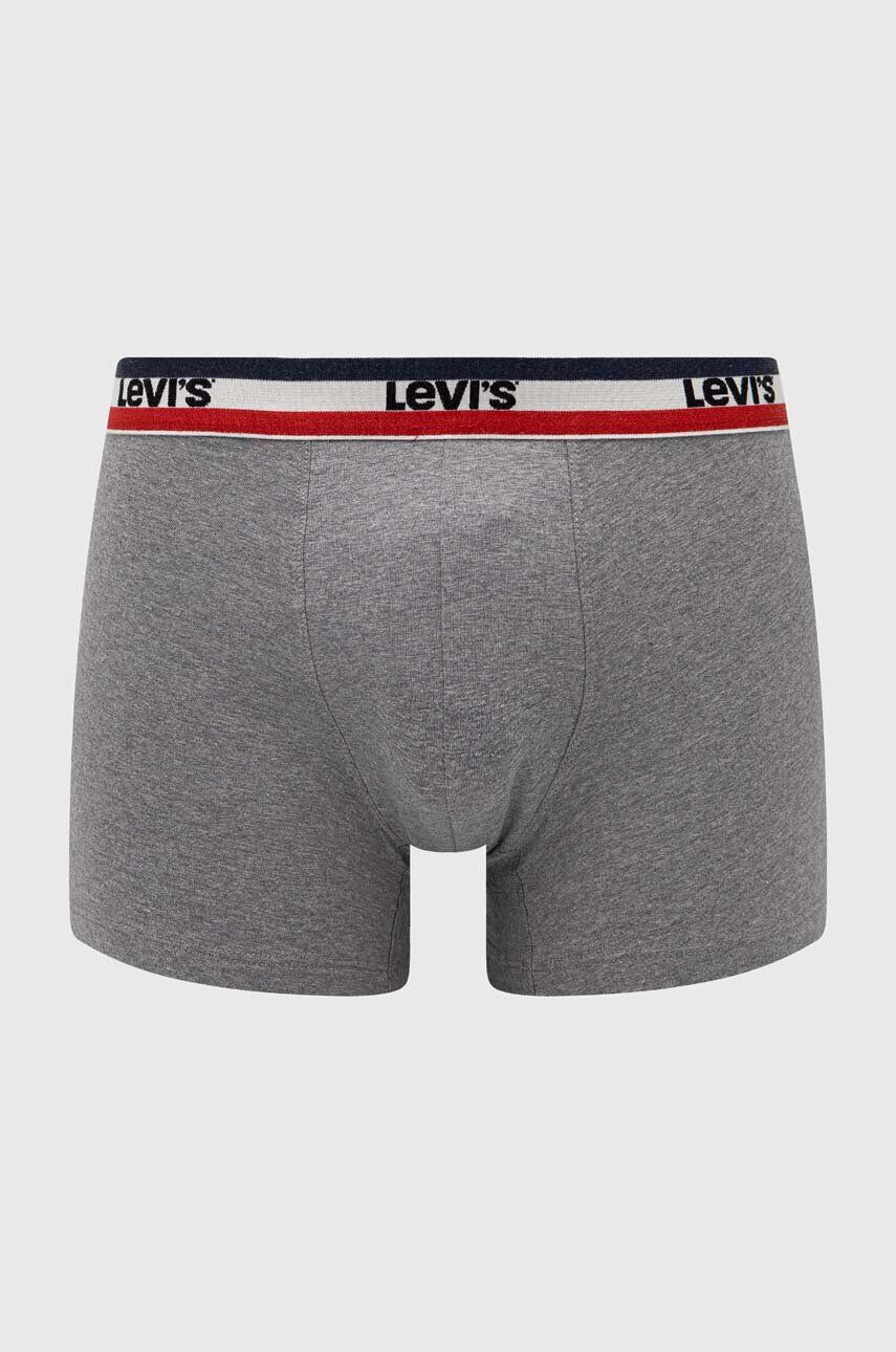 Levi's boxeri 2-pack barbati culoarea albastru marin 37149.0815-002 - Pled.ro