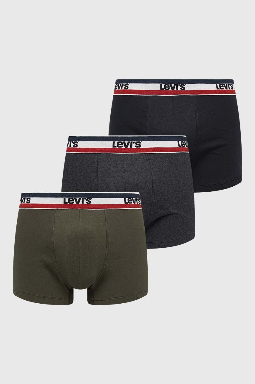 Levi's boxeri 3-pack barbati culoarea gri - Pled.ro