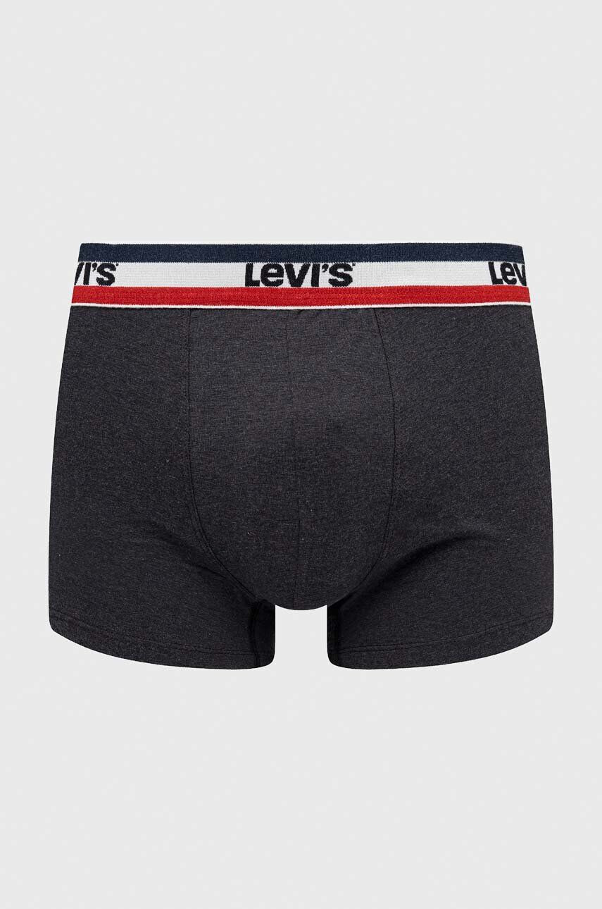 Levi's boxeri 3-pack barbati culoarea gri - Pled.ro