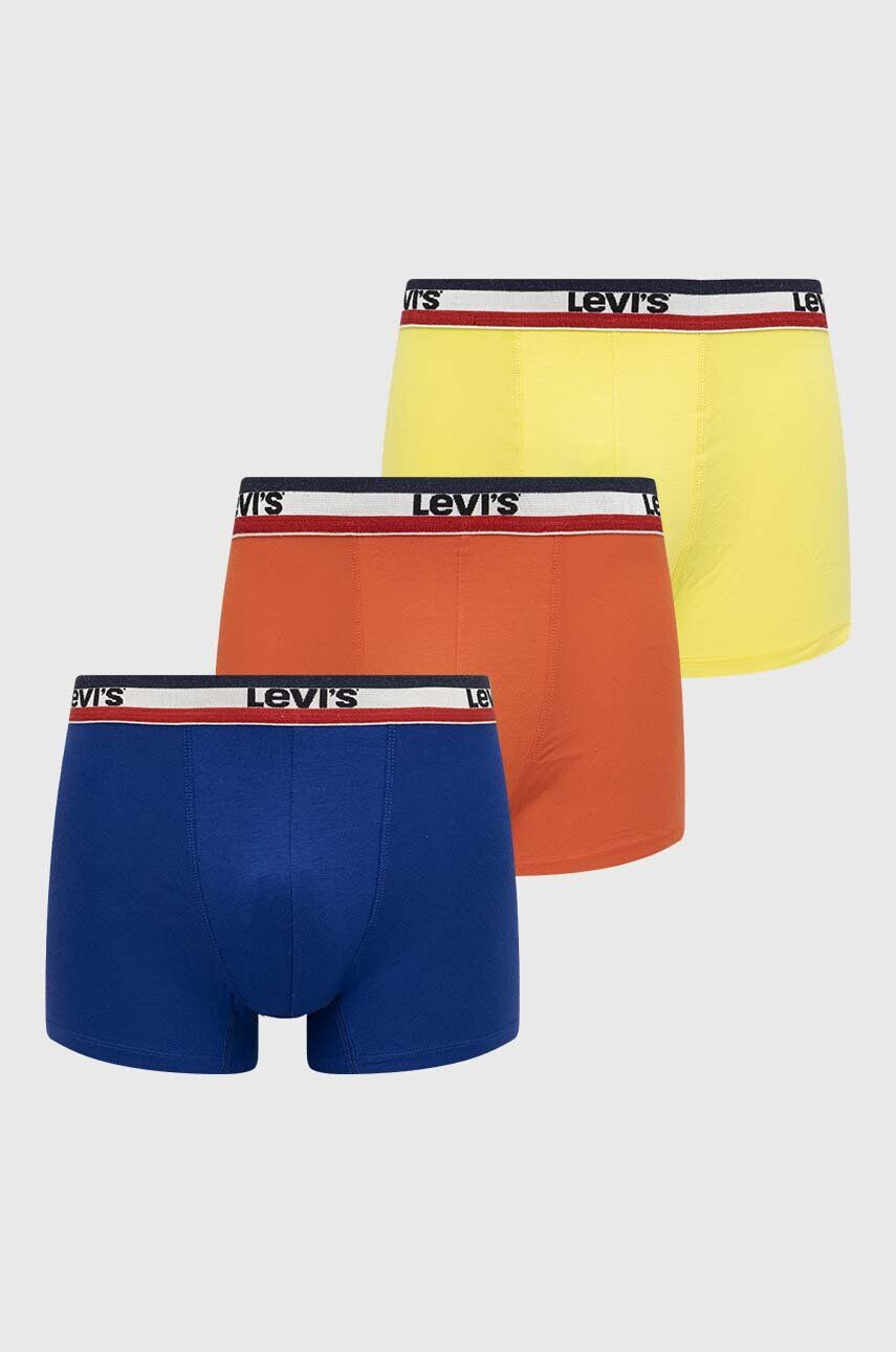 Levi's boxeri 3-pack barbati culoarea portocaliu - Pled.ro