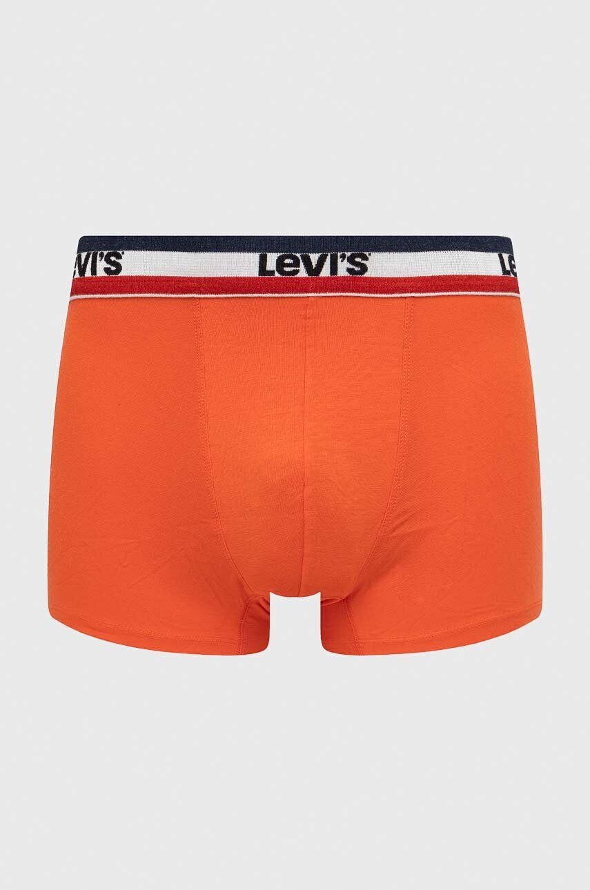 Levi's boxeri 3-pack barbati culoarea portocaliu - Pled.ro