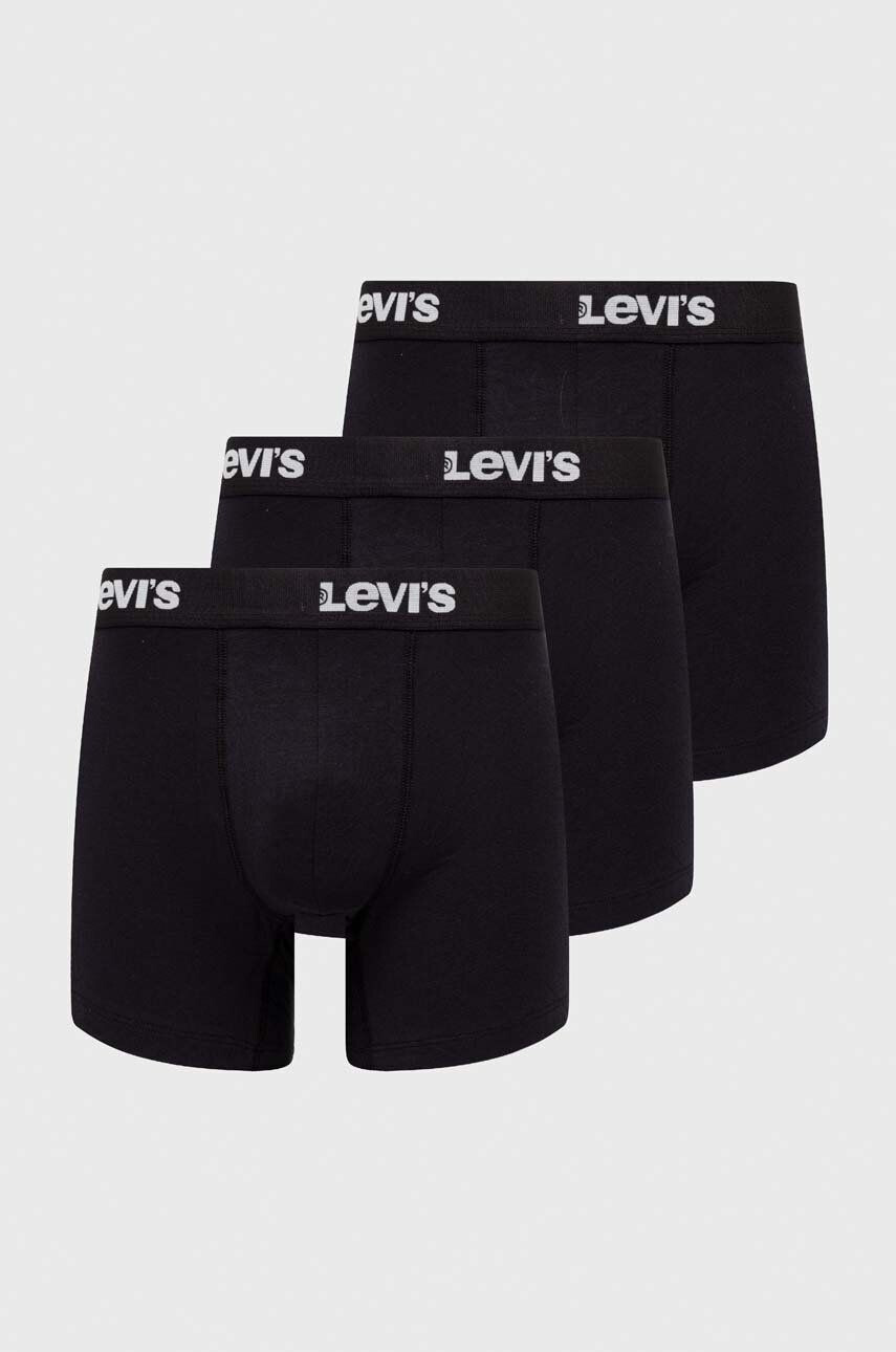 Levi's boxeri 3-pack barbati culoarea negru - Pled.ro